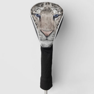 Couvre-club De Golf Tête de Tigre Blanc Esthétique Faunique