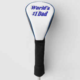 Couvre-club De Golf Texte bleu papa