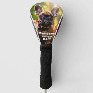 Couvre-club De Golf Texte personnalisé 🐶 💗 chiot français doux dans