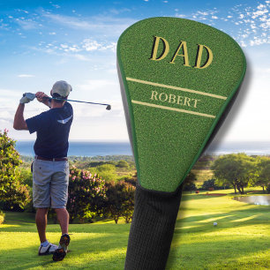 Couvre-club De Golf Texture verte texture personnalisée Nom DAD