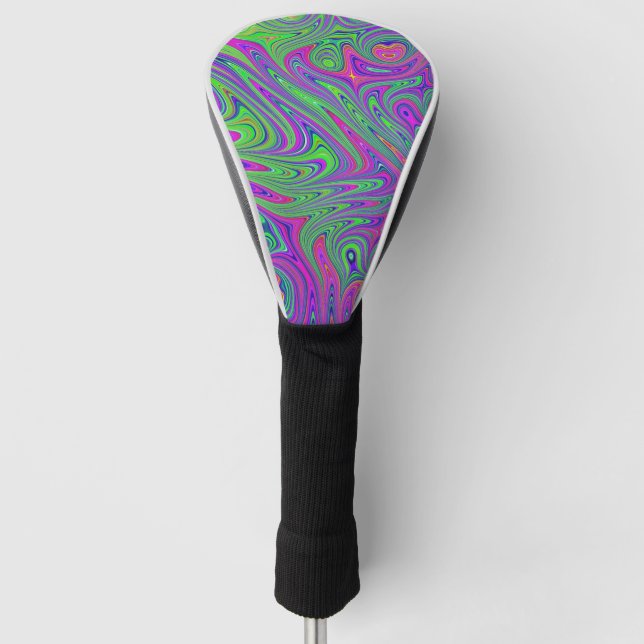 Couvre-club De Golf textures psychodeliques (Devant)
