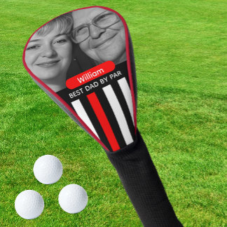 Couvre-club De Golf Thin Red Line, Meilleur Papa, Photo, Monogramme, D