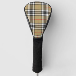 Couvre-club De Golf Thomson Camel Tartan Plaid Family Mode Motif