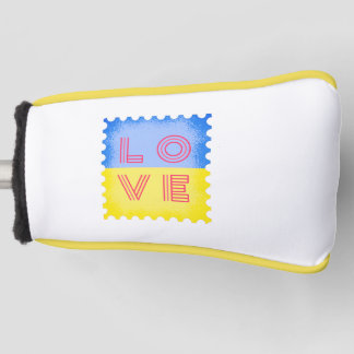 Couvre-club De Golf Timbre Ukrainien Avec Lettre D'Amour