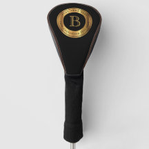 Top Gold Monogram Golf Head Coque