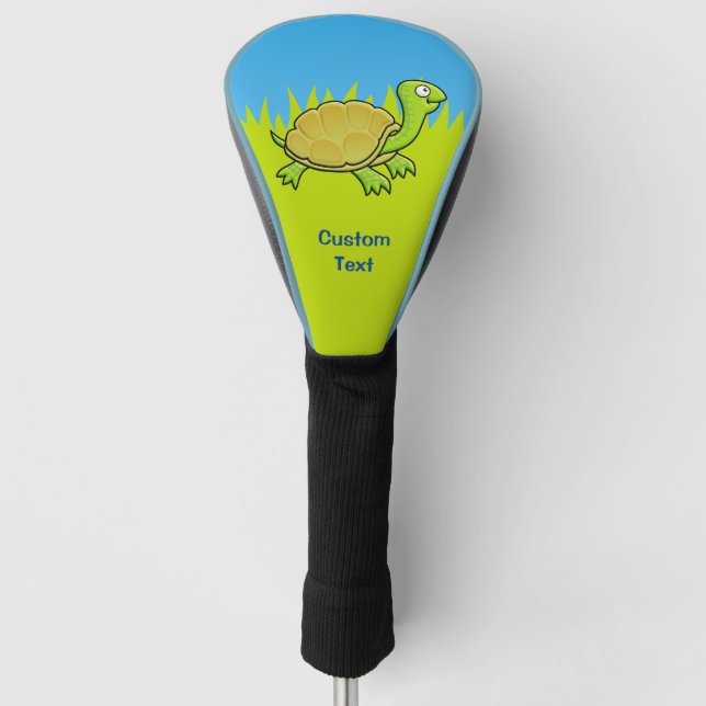 Couvre-club De Golf Tortue caricaturale (Devant)