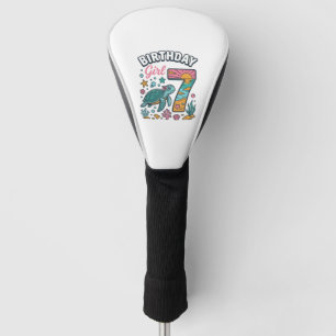 Couvre-club De Golf Tortue de mer fille d'anniversaire 7e anniversaire