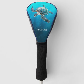 Couvre-club De Golf Tortue de mer Turquoise | Côtier