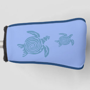 Couvre-club De Golf Tortues de mer sur Perri Blue Golf Blade Putter Co