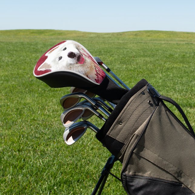 Couvre-club De Golf Totalement adorable, Chien Samoyé (In Situ)