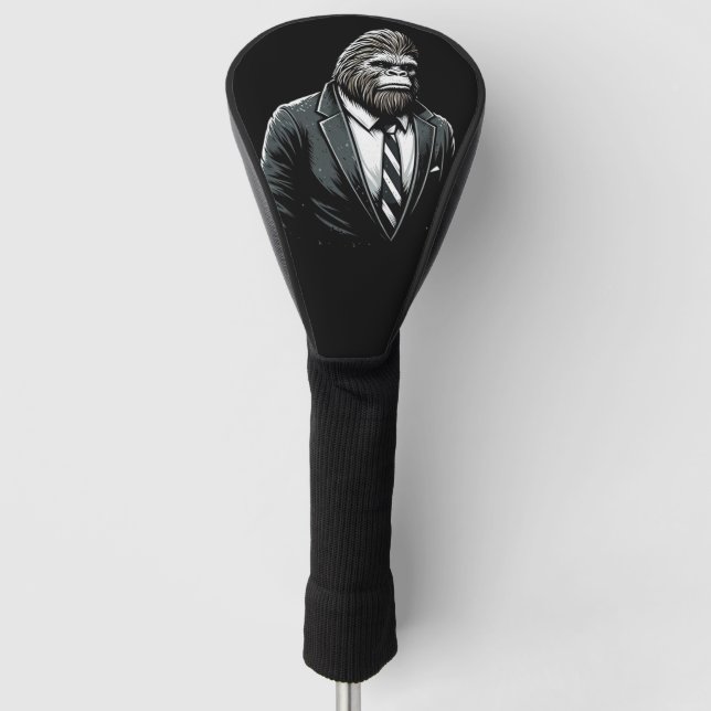 Couvre-club De Golf Tout Business Bigfoot - Drôle élégant Sasquatch (Devant)