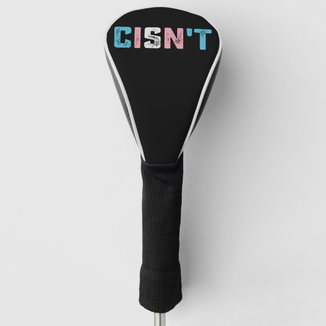 Couvre-club De Golf Transgenre Pride Cis pas LGBTQ Trans Flag drôle (Devant)