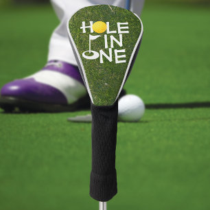 Couvre-club De Golf Trou D'Herbe En Un