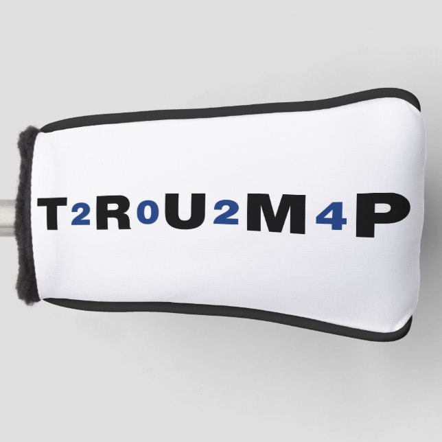 Couvre-club De Golf Trump 2024 bleu (Devant)