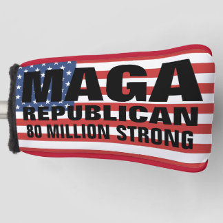 COUVRE-CLUB DE GOLF TRUMP MAGA REPUBLICAN 80 MILLIONS DE COUVERTURE DE