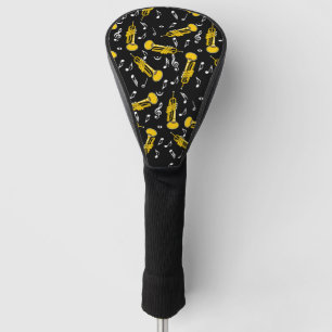 Couvre-club De Golf Trumpet Music Notes Motif