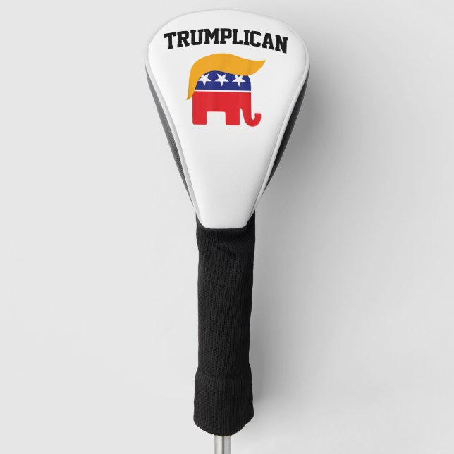 Couvre-club De Golf Trumplican Trump soutient (Devant)