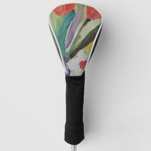Couvre-club De Golf Tulipes Abstraites et fleurs de printemps