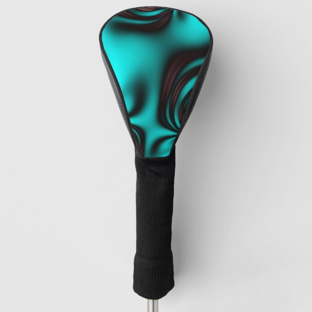 Couvre-club De Golf Turquoise brossé (Devant)