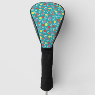 Couvre-club De Golf Turquoise Floral Ditsy Golf Head Cover