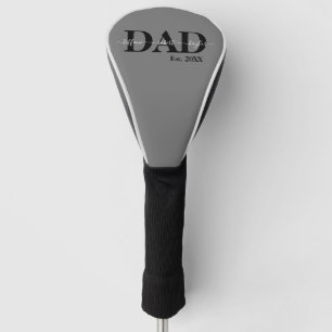 Couvre-club De Golf Typographie de script établie pour les noms des en