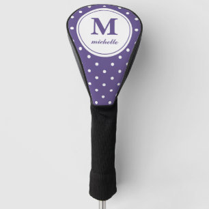 Couvre-club De Golf Ultraviolet Golf monogramme personnalisé DOT