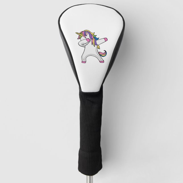 Couvre-club De Golf Unicorne Dabbing drôle (Devant)