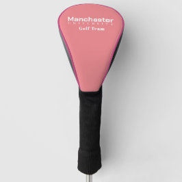 Couvre-club De Golf University Golf Team Pink Golf Driver