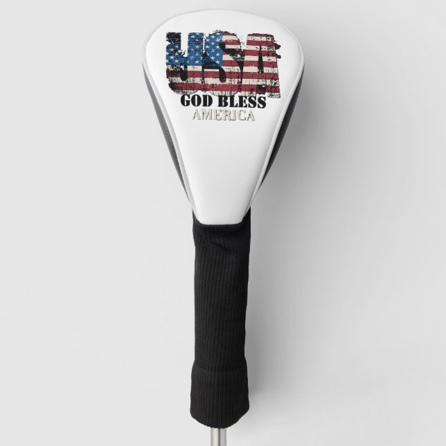 Couvre-club De Golf USA God Bless America (Devant)