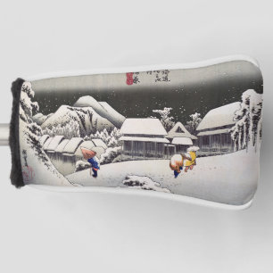 Couvre-club De Golf Utagawa Hiroshige - Neige du soir à Kanbara