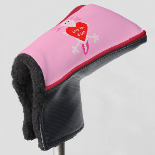 Couvre-club De Golf Valentines Jour Amour Coeur Axolotl