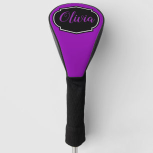 Couvre-club De Golf Vibrant, Violet Gras Personnalisé