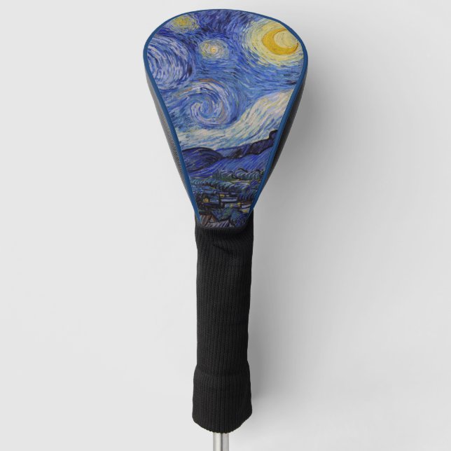 Couvre-club De Golf Vincent Van Gogh - La nuit étoilée (Devant)