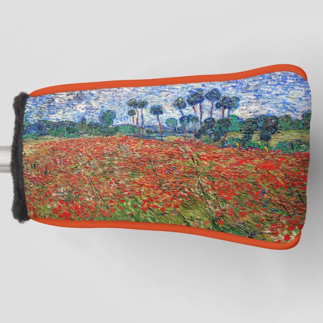 Couvre-club De Golf Vincent van Gogh - Poppy Field (Devant)