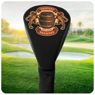 Couvre-club De Golf Vintage Lion Oak Baril Brasserie personnalisée