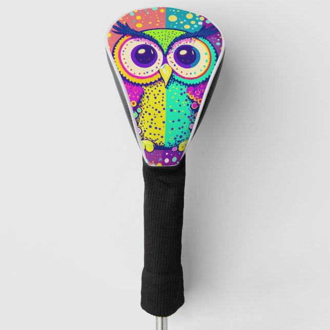 Couvre-club De Golf visage de hibou (Devant)
