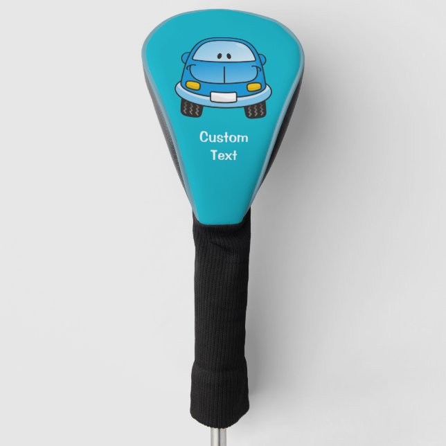 Couvre-club De Golf Voiture Carton Bleu (Devant)