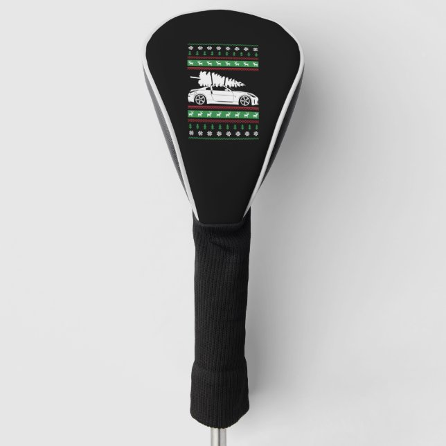 Couvre-club De Golf Voiture de Christmas (Devant)