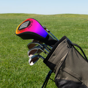 Couvre-club De Golf Votre code QR Texte personnalisé Golf Head Cover C