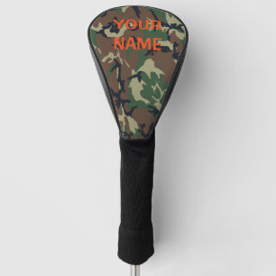 Couvre-club De Golf Votre NOM Camo de couverture de la tête de golf P