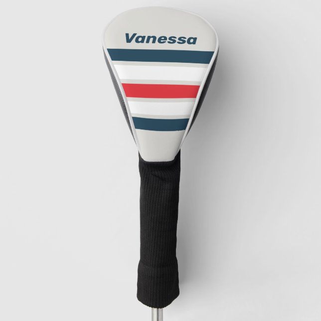 Couvre-club De Golf Warbird Across Striping with Name (Devant)