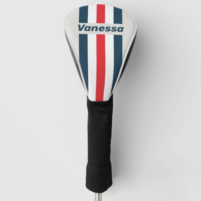 Couvre-club De Golf Warbird Pin Stripes with Name (Devant)