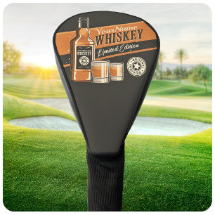 Couvre-club De Golf Whiskey Liquor Bottle Western Bar