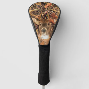 Couvre-club De Golf White Tail Deer Head L'énergie de la chute du cerf