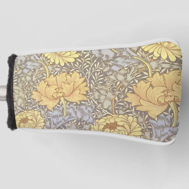 Couvre-club De Golf William Morris Chrysanthemum Fleurs maman (Devant)