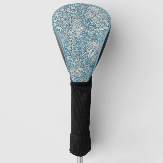 Couvre-club De Golf William Morris - Elegant Blue Marigold  (Devant)