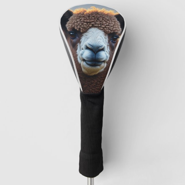 Couvre-club De Golf Winston L'Alpaca Brown, (Devant)