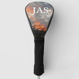 Couvre-club De Golf Winter Sunset Nature Paysage Photographie