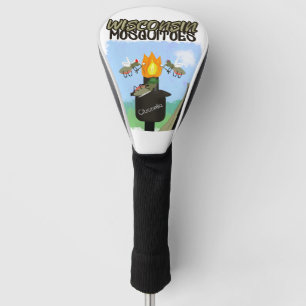 Couvre-club De Golf Wisconsin Mosquitoes Cartoon