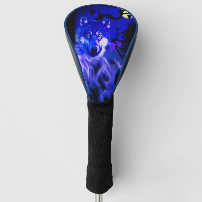 Couvre-club De Golf Wolf Design Golf Head Cover (Devant)